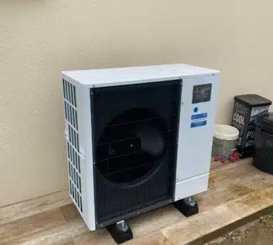 Installation d'une pompe à chaleur par la société Technik'Mans en Sarthe.